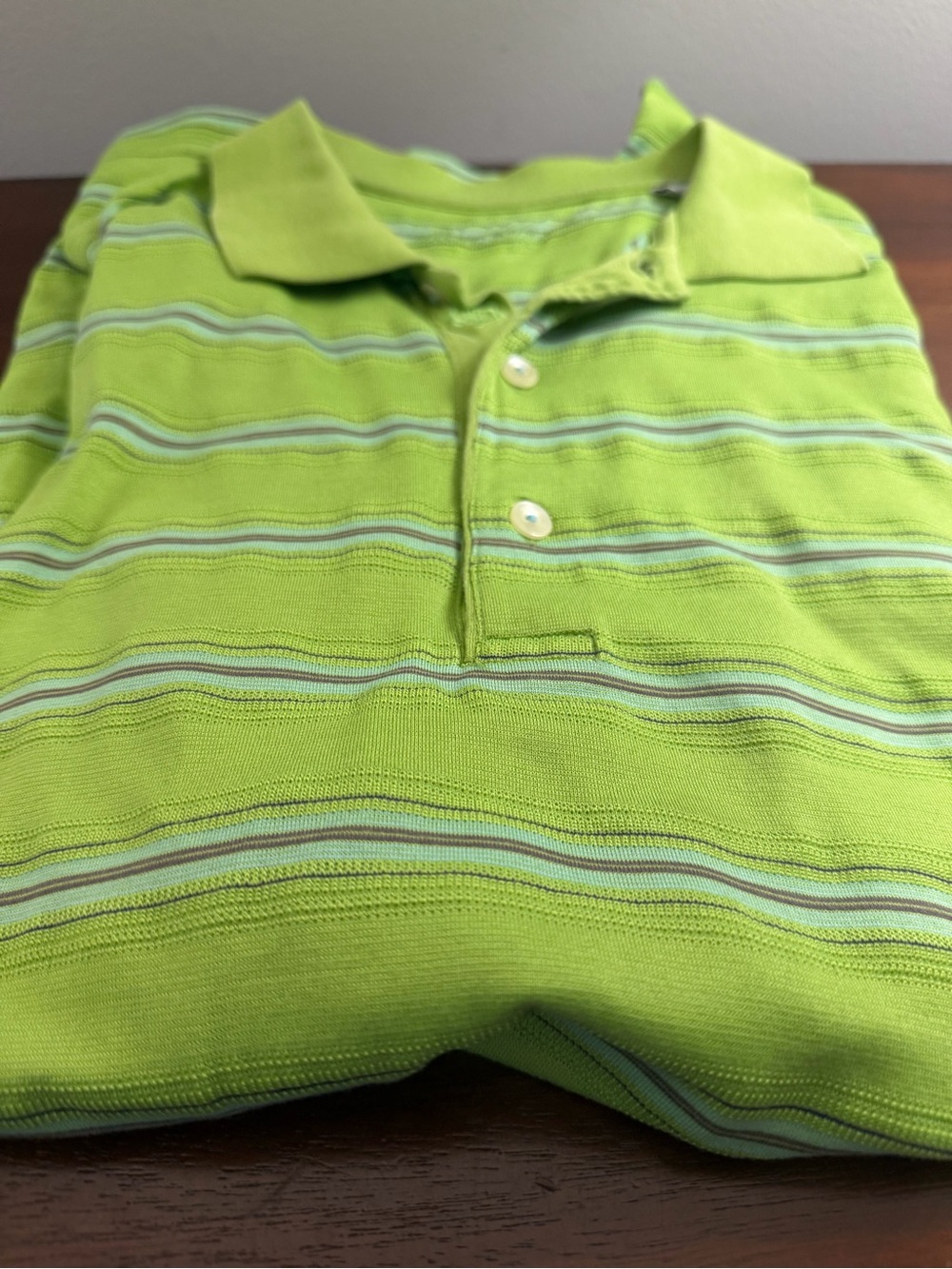 ben hogan golf polo 🟢 lime green striped